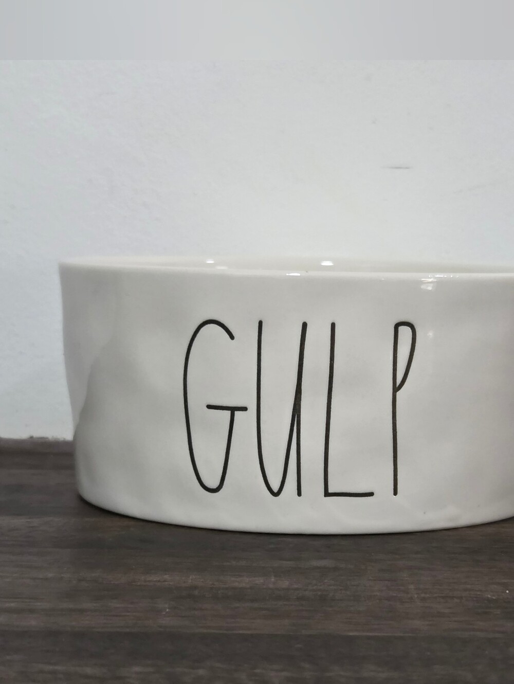 Rae Dunn 'GULP' Pet Bowl